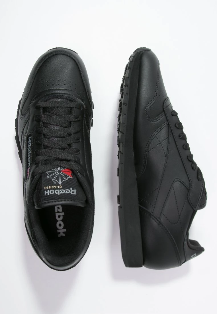 Reebok Classic Unisex CLASSIC LEATHER LOW CUT DESIGN SHOES Baskets Basses Black 2 Reebok Classic Unisex CLASSIC LEATHER LOW CUT DESIGN SHOES Baskets Basses Black – Image 2