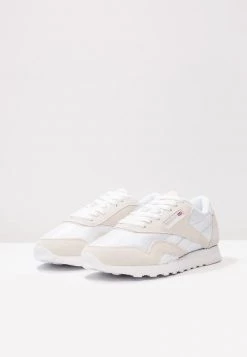 Reebok Classic Femme CLASSIC LEATHER NYLON BREATHABLE UPPER SHOES Baskets Basses White/light Grey -Reebok Classic Soldes Magasin 0ec8fcce862a4a449fbc80200514bcf2