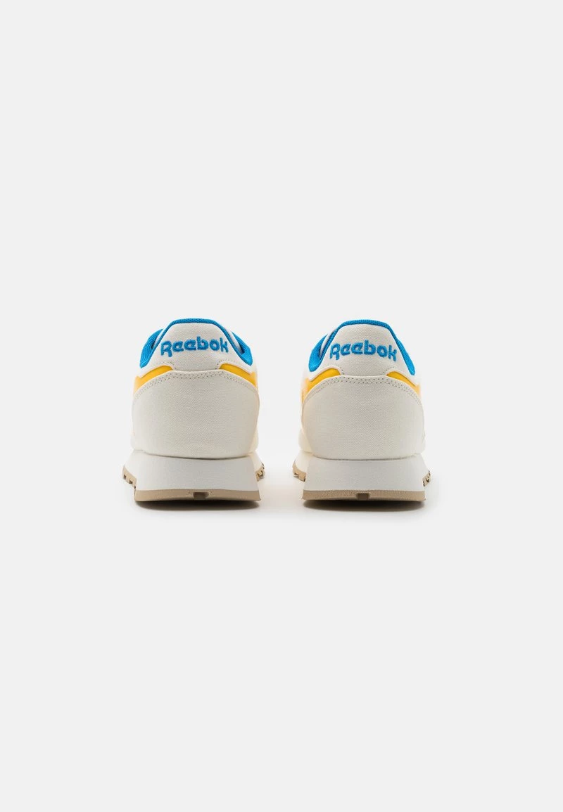 Reebok Classic Unisex CL LTHR GROW Baskets Basses Chalk/pride Yellow/horizon Blue 3 Reebok Classic Unisex CL LTHR GROW Baskets Basses Chalk/pride Yellow/horizon Blue – Image 3