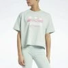 Reebok Classic T Shirt Imprimé Green Femme