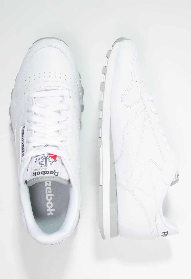 Reebok Classic Unisex CLASSIC LEATHER LOW CUT DESIGN SHOES Baskets Basses White/light Grey 2 Reebok Classic Unisex CLASSIC LEATHER LOW CUT DESIGN SHOES Baskets Basses White/light Grey – Image 2