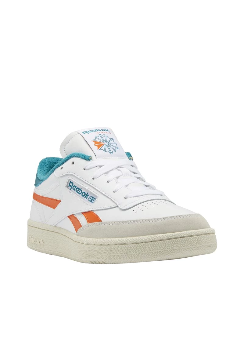 Reebok Classic CLUB C REVENGE UNISEX Baskets Basses Ftwr White/pump Orange/seaport Teal 2 Reebok Classic CLUB C REVENGE UNISEX Baskets Basses Ftwr White/pump Orange/seaport Teal – Image 2