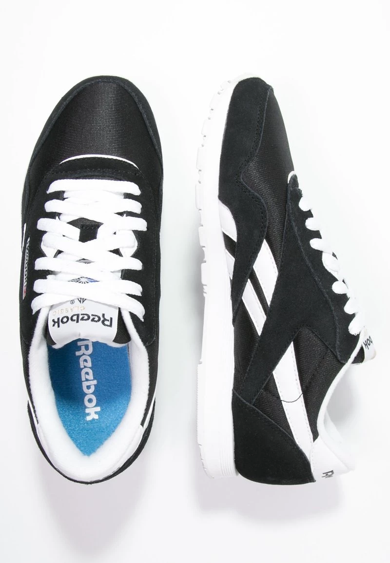 Reebok Classic CLASSIC LEATHER NYLON BREATHABLE UPPER SHOES Baskets Basses Black/white Femme 2 Reebok Classic CLASSIC LEATHER NYLON BREATHABLE UPPER SHOES Baskets Basses Black/white Femme – Image 2
