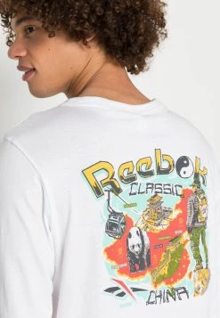 Reebok Classic Homme DESTINATION TEE T Shirt à Manches Longues White -Reebok Classic Soldes Magasin 3438b950e112446e99c03f15236c60e4