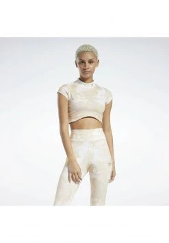 Reebok Classic Femme SHORT SLEEVE T Shirt Imprimé Beige