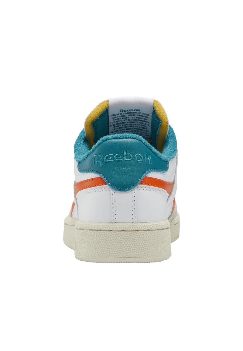 Reebok Classic CLUB C REVENGE UNISEX Baskets Basses Ftwr White/pump Orange/seaport Teal 3 Reebok Classic CLUB C REVENGE UNISEX Baskets Basses Ftwr White/pump Orange/seaport Teal – Image 3