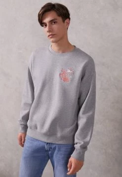 Reebok Classic Homme CREW Sweatshirt Medium Grey Heather