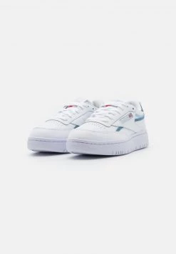 Reebok Classic CLUB C DOUBLE Baskets Basses Footwear White/cold Grey/dynamic Red Femme -Reebok Classic Soldes Magasin 41274f6ae80346bda9f2152757f947bb
