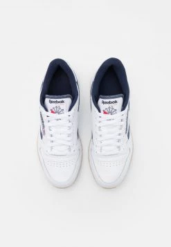 Reebok Classic CL LTHR Baskets Basses White/vector Navy/stucco Unisex -Reebok Classic Soldes Magasin 43d44961bdd34678ae4e7a58e43a8404