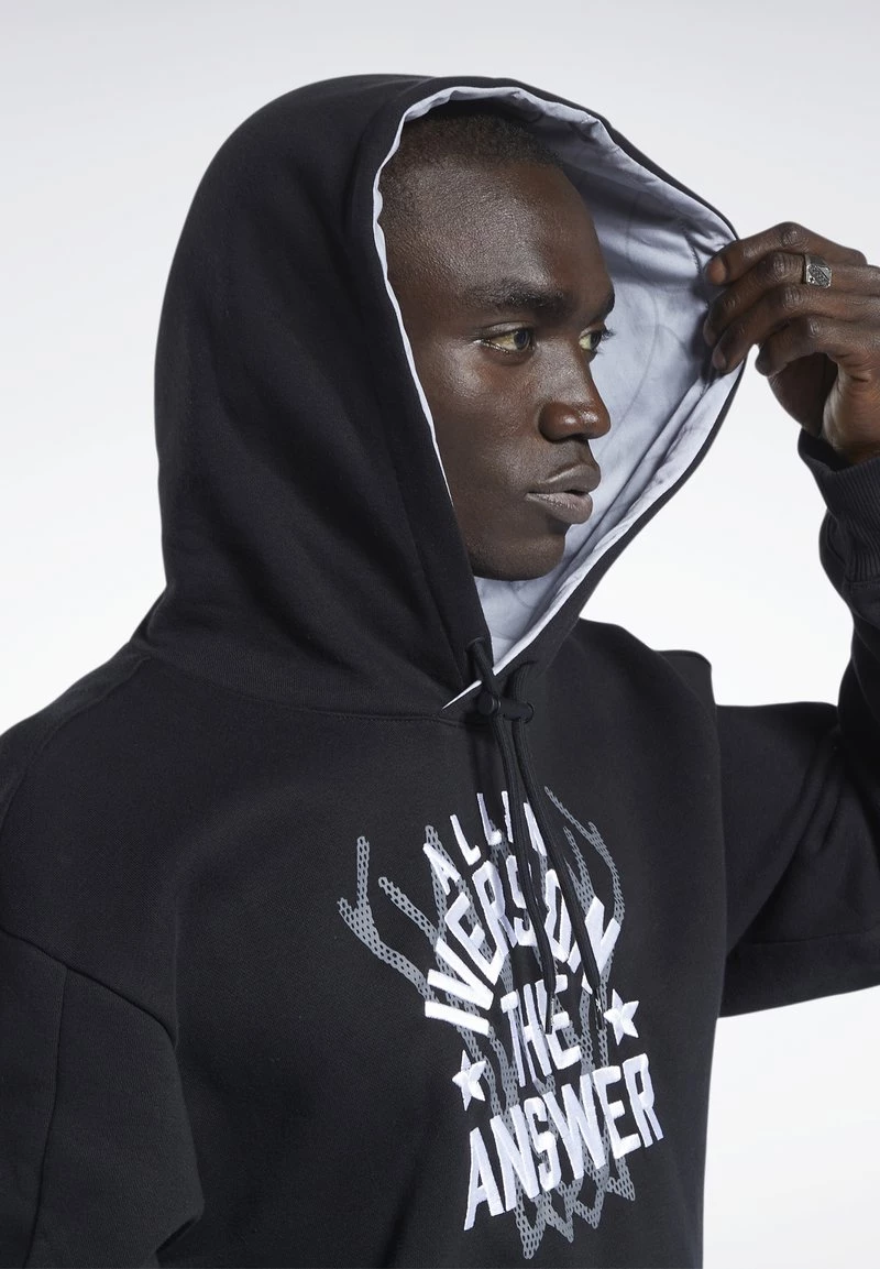 Reebok Classic Homme IVERSON HOODIE Sweat à Capuche Black 4 Reebok Classic Homme IVERSON HOODIE Sweat à Capuche Black – Image 4