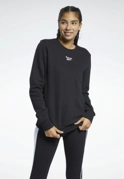 Reebok Classic Femme CLASSIC SMALL LOGO CASUAL T Shirt à Manches Longues Black