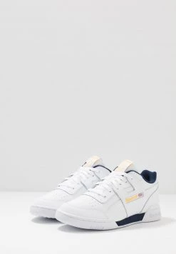 Reebok Classic Unisex WORKOUT PLUS LEATHER UPPER SHOES Baskets Basses White/collegiate Navy/toxic Yellow -Reebok Classic Soldes Magasin 80329f8264094dc4b7d76ab28edfd238