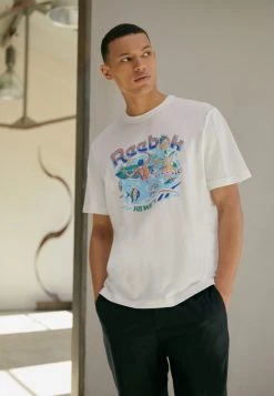 Reebok Classic Homme DESTINATION TEE T Shirt Imprimé White