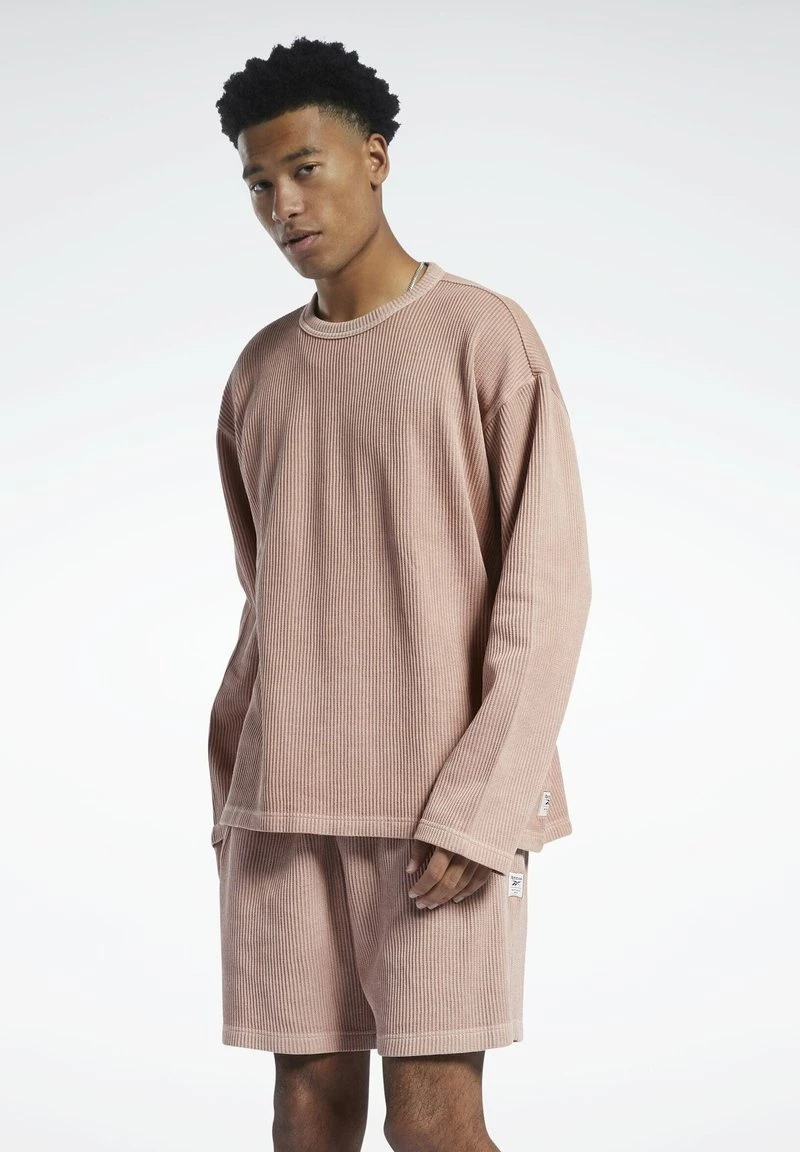 Reebok Classic DYE WAFFLE Pullover Light Red Homme 1 Reebok Classic DYE WAFFLE Pullover Light Red Homme