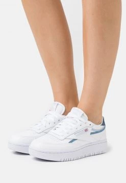 Reebok Classic CLUB C DOUBLE Baskets Basses Footwear White/cold Grey/dynamic Red Femme