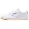 Reebok Classic Unisex CLUB C 85 LEATHER UPPER SHOES Baskets Basses White/royal