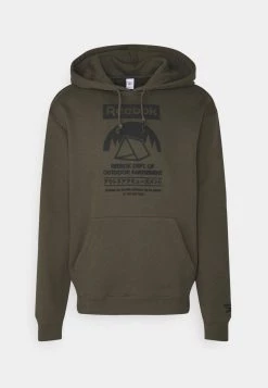 Reebok Classic CAMPING GRAPHIC HOODIE Sweat à Capuche Army Green Homme