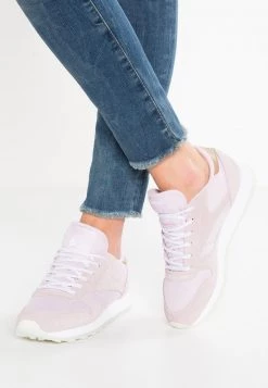 Reebok Classic Femme CL LEATHER SEA WORN Baskets Basses Purple/white
