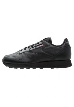 Reebok Classic Unisex CLASSIC LEATHER LOW CUT DESIGN SHOES Baskets Basses Black