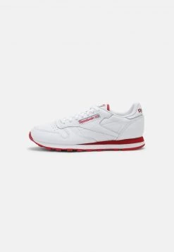 Reebok Classic CL LTHR UNISEX Baskets Basses White/flash Red