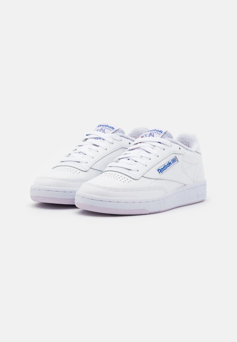 Reebok Classic Femme CLUB C 85 Baskets Basses White/luminous Lilac/court Blue 3 Reebok Classic Femme CLUB C 85 Baskets Basses White/luminous Lilac/court Blue – Image 3