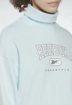 Reebok Classic FREESTYLE GRAPHICS CREW Sweat à Capuche Blue Femme -Reebok Classic Soldes Magasin da5cba6b980e4821baaea2f45196646e