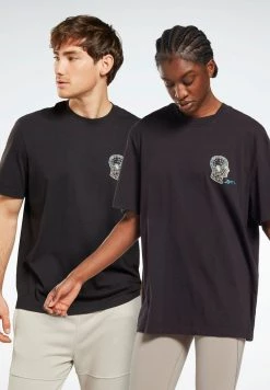 Reebok Classic GS DATA FITNESS UNISEX T Shirt Imprimé Black