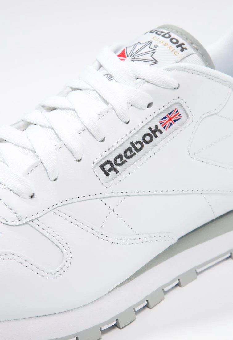 Reebok Classic Unisex CLASSIC LEATHER LOW CUT DESIGN SHOES Baskets Basses White/light Grey 6 Reebok Classic Unisex CLASSIC LEATHER LOW CUT DESIGN SHOES Baskets Basses White/light Grey – Image 6