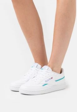 Reebok Classic CLUB C 85 VEGAN Baskets Basses White/lilac Glow/classic Teal Femme