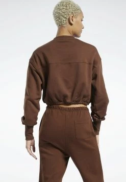 Reebok Classic Femme Sweatshirt Brown -Reebok Classic Soldes Magasin e405fe2044cd49048b212d03a23929a0