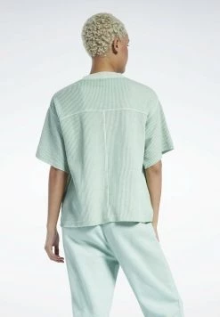 Reebok Classic Femme NATURAL DYE WAFFLE T Shirt Basique Green -Reebok Classic Soldes Magasin e5d99ac432b145df92220c78ccfc3b73