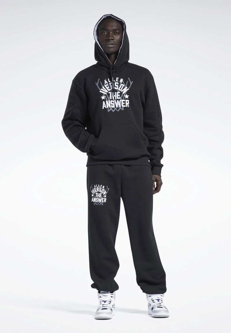 Reebok Classic Homme IVERSON HOODIE Sweat à Capuche Black 1 Reebok Classic Homme IVERSON HOODIE Sweat à Capuche Black