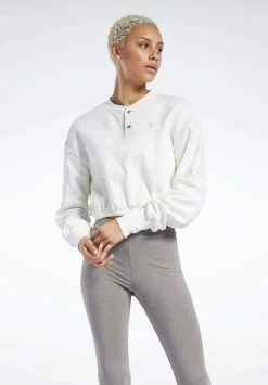 REEBOK CLASSICS FRENCH TERRY COVER UP Sweatshirt White Femme