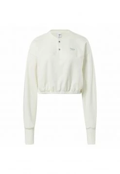 REEBOK CLASSICS FRENCH TERRY COVER UP Sweatshirt White Femme -Reebok Classic Soldes Magasin 084cdd254b9c4c1c8753eeac74568635