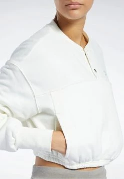 REEBOK CLASSICS FRENCH TERRY COVER UP Sweatshirt White Femme -Reebok Classic Soldes Magasin 0c8bd840597049faa7927bd442e9d9cf