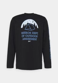 Reebok Classic Homme CAMPING GRAPHIC T Shirt à Manches Longues Black