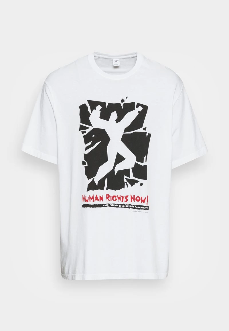 Reebok Classic Homme HUMAN RIGHTS NOW GRAPHIC T Shirt Imprimé White 4 Reebok Classic Homme HUMAN RIGHTS NOW GRAPHIC T Shirt Imprimé White â Image 4