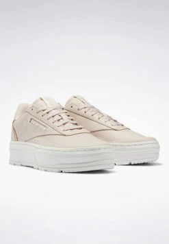 Reebok Classic CLUB C DOUBLE GEO Baskets Basses Soft Ecru/soft Ecru/chalk Femme -Reebok Classic Soldes Magasin 6f2e4a20350544b5a32419e76d235439