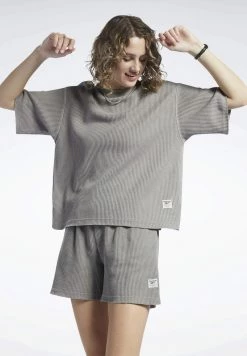 Reebok Classic NATURAL DYE WAFFLE T Shirt Basique Grey Femme