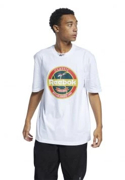 Reebok Classic VINTAGE PACK CASUAL T Shirt Imprimé White Homme
