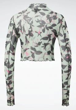 Reebok Classic LONG SLEEVE T Shirt à Manches Longues Green Femme -Reebok Classic Soldes Magasin c21531294f9242e5b20f49b379ad9930