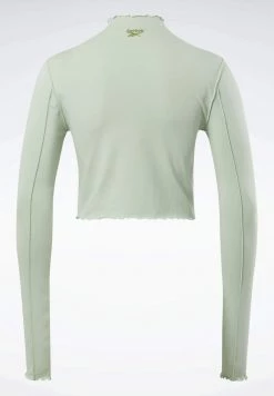 Reebok Classic LONG SLEEVE T Shirt à Manches Longues Green Femme -Reebok Classic Soldes Magasin c461423c81ff4e359a20b2db91906c3b