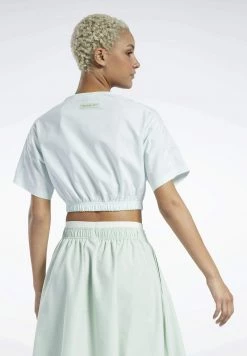 Reebok Classic T Shirt Basique Green Femme -Reebok Classic Soldes Magasin ce51f5217c2a438a950bc9d640296511