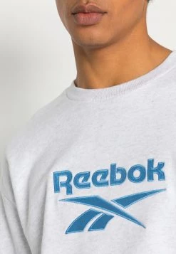 Reebok Classic VECTOR CREW Sweatshirt White Melange/essential Blue Homme -Reebok Classic Soldes Magasin d340371ae70943b2865e3340c7b19534