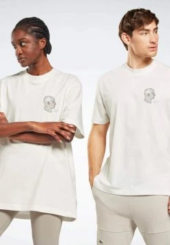 Reebok Classic GS DATA FITNESS UNISEX T Shirt Imprimé White