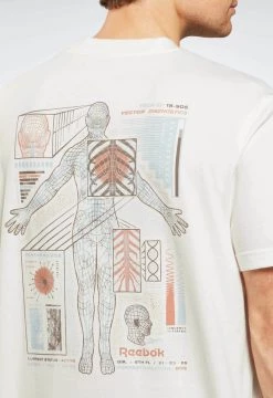 Reebok Classic GS DATA FITNESS UNISEX T Shirt Imprimé White -Reebok Classic Soldes Magasin e39ee18f9726452f87dc35a493686d79