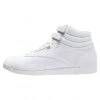 Reebok Classic FREESTYLE HI LIGHT SOFT LEATHER SHOES Baskets Montantes White/silver Femme