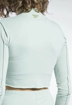 Reebok Classic LONG SLEEVE T Shirt à Manches Longues Green Femme -Reebok Classic Soldes Magasin f5450b437f2d410eb34fb8978dd383b1