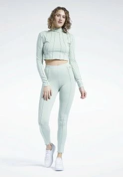 Reebok Classic LONG SLEEVE T Shirt à Manches Longues Green Femme -Reebok Classic Soldes Magasin fbe65a6383bb4f62aa02f51d77183c32